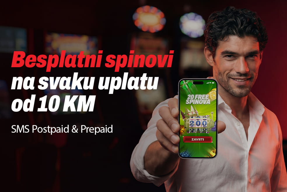 SMS uplata 10 KM i 20 besplatnih spinova na XliveBet-u