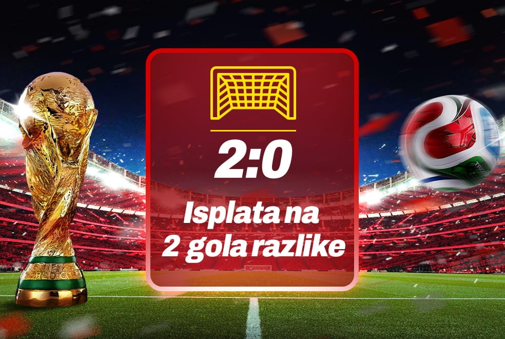 Svjetsko prvenstvo - isplata na 2 gola razlike