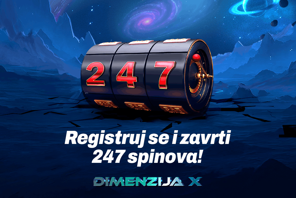 Registruj se i zavrti 247 spinova